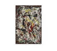 NgAnoh No. 4 by Jackson Pollock Canvas Printed Poster Cool Artworks Painting Wall Art Canvas Prints Hanging Picture Home Decors Gift Idea 24x36inch(60x90cm)