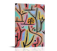 NgAnoh Park Near Lucerne by Paul Klee Canvas Printed Poster Print Photo Art Painting Canvas Home Decorative Bedroom Modern Decors Gifts 20x30inch(50x75cm)