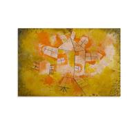 NGANOH Revolving House by Paul Klee Canvas Printed Poster Wall Art Gifts Bedroom Prints Home Decor Hanging Picture Canvas Paintings 12x18inch(30x45cm)