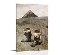 NGANOH Sea-Boots,1976 by Andrew Wyeth Canvas Printed Poster Print Photo Art Painting Canvas Home Decorative Bedroom Modern Decors Gifts 24x36inch(60x90cm)