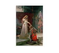 NGANOH The Accolade by Edmund Blair Leighton Canvas Printed Poster Artworks Picture Print Wall Art Painting Canvas Gift Decor Homes Decorative 08x12inch(20x30cm)