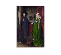 NgAnoh The Arnolfini Portrait by Jan Van Eyck Canvas Printed Poster Wall Art Picture Painting Canvas Prints Artworks Bedroom Living Room Decor 12x18inch(30x45cm)
