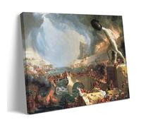NgAnoh The Course of Empire Destruction by Thomas Cole Canvas Printed Poster Art Print Wall Photo Paint Hanging Picture Family Bedroom Decor Gift 12x18inch(30x45cm)