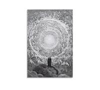 NGANOH The Empyrean, Dante's The Divine Comedy by Gustave Dore Canvas Printed Poster Cool Artworks Painting Wall Art Canvas Prints Hanging Picture Home Decors Gift Idea 08x12inch(20x30cm)
