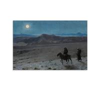 NgAnoh The Flight Into Egypt by Jean-Leon Gerome Canvas Printed Poster Artworks Picture Print Wall Art Painting Canvas Gift Decor Homes Decorative 12x18inch(30x45cm)