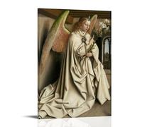 NgAnoh The Ghent Altarpiece Archangel Gabriel Canvas Wall Art Prints Gifts Photo Picture Paintings Room Decor Home Decorative 16x24inch(40x60cm)