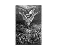 NgAnoh The Road to Jerusalem by Gustave Dore Canvas Printed Poster Art Print Wall Photo Paint Hanging Picture Family Bedroom Decor Gift 08x12inch(20x30cm)