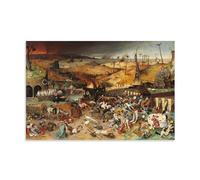 NgAnoh Triumph of Death by Pieter Bruegel The Elder Canvas Printed Poster Wall Art Scroll Canvas Painting Picture Living Room Decor Home 16x24inch(40x60cm)