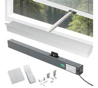 NGARY Automatic Chain Window Openers, Chain Window Actuator with Remote Control + Switch, Stroke 300Mm-800mm, Double Layer Chain and Locking Force: 600n, For Skylight Window Greenhouse/Roof Vent
