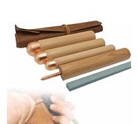 NGARY Flints Knapping Equipment, Professional Flint Knapping And Stone Crafting Tools Set, Including 1 Pressure Flaker And 3 Copper Boppers, Empowering Creativity For Education Activities