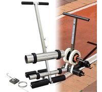 NGARY Manual Floor Tape Applicator, Hand Walk-Behind Floor/Line Marking Machine, Sports Counrt Floor Tape Applicator, Spacing Adjustable 4-28cm, for Hospital, Gymnasium, School, Commercial