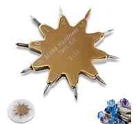 NGARY Mohs Hardness Picks, Mineral & Rock Hardness Pen with Numbered Tips 1-10, Star-Shaped Design, Quick Testing and Easy To Operate, Durable & Reliable for Geologists, Collectors & Hobbyists