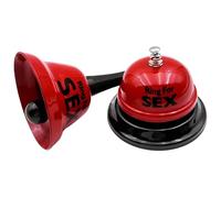 Ngbbby 2PCS Service Bell Set Ring for Sex Metal Hand Bell and Desk Multi-functional Call for Hotel Counter