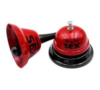Ngbbby 2PCS Service Bell Set Ring for Sex Metal Hand Bell and Desk Set Multi-functional Call for Hotel Counter Reception Restaurant Food Line Wedding Event