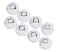 Ngbbby 8Pcs Stainless Steel D-Ring Patch Kit, D-Rings PVC Paddle Board Patch Kit for Kayak Inflatable Boat Canoe Accessories, No Glue, Inflatable Boat