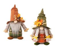 Ngbbby Autumn Gonk 2PCS Plush Fall Gnomes Sunflower Maple Leaf Women and Men Thanksgiving Gnomes Harvest Gnome Fall Decorations for Home Table Thanksgiving Decor