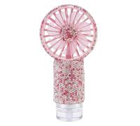 Ngbbby Bling Fan, Rechargeable Personal Fan Portable Rhinestone with Fast Cooling Mist for Bride, Makeup, Summer Travel (Style-2), Bling