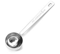 Ngbbby Coffee Measuring Scoop 15ml Stainless Steel Coffee Scoop with Hanging Hole & Clear Scale 6 Inch Long Handheld for Ground, Powder, Loose Tea, Measuring