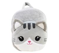Ngbbby Cute Plush Cat Backpack 7.87x2.76x9.84, Fluffy Kawaii Kitty School Bag with Adjustable Strap, for Kids Teen