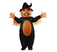Ngbbby Inflatable Costume Evil Pumpkin Full Body Blow up Costumes for Adults for Halloween Cosplay Holiday Party, Blow Up Costume