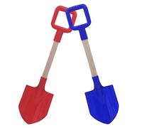 Ngbbby Kid Sand Shovel Wooden Handle Beach Sand Shovel Plastic Garden for Kid Beach Toy 2PCS 4x16inch, Shovels