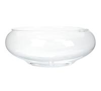 Ngbbby Lotus Bowl Planter 6" Round Lotus Flower Bowl Clear Water Lily Decorative Glass for Hydroponic Plant