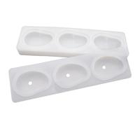 Ngbbby Mango Mold 3-Cavity 3D Realistic Silicone Molds for Baking Food Grade DIY Dessert Pastry Ice Cream Cake Mousse Chocolate Candy Soap, Fruit Snack Molds