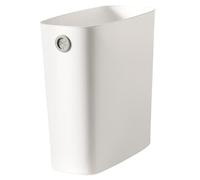 Ngbbby Slim Trash Can, Open Top Small Trash Can, Plastic Narrow Waste Basket, 11.1x10.6x5.1 inch Bin with Round Hole