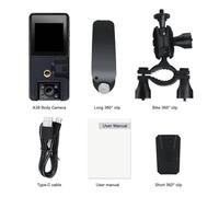 NGBFF Body Camera, A39 Mini Digital Camera 1080P HD Screen Night Vision Small Camcorder Body Camam Outdoor Sports Video Recorder(Without Memory,Advanced set)