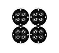 NGBFF Castor Wheels, 4Pcs Casters Wheels Universal Wheel 360° Rotation Stainless Steel Strong Self Adhesive Casters Wheels For Furniture Storage Box,for Furniture(Nero)