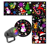 NGBFF Christmas Projector, Christmas Projector Light Outdoor Holiday Led Projection Lamp Waterproof Xmas Decor Snowflake Light Party Stage Lights