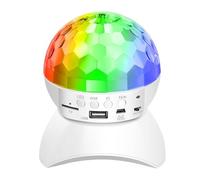 NGBFF Christmas Projector, RGB Disco Light Dj Disco Lights Lamp Birthday Party Lights Decorations Ball Projector Christmas Stage Lampen Club Lighting(Bianco)
