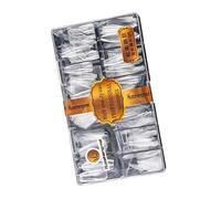 NGCG 500pcs Clear Resin Nail Tips For Salon Quality Manicures And Nail Art At Home Long Lasting And Natural Looking Nail Salons, 3rd generation exten