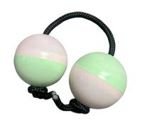 NGCG Aslatua African Shaker Rattle Double Gourd Polyrhythmic Single Hand Percussions Instrument Rhythmic Ball for Kids Adults