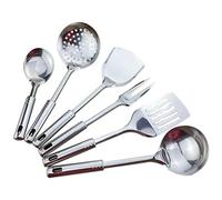 NGDFGR 6 Piece Kitchen Utensil Set Stainless Steel Kitchen Cooking Tools Kitchen Utensils Kitchen Porridge,