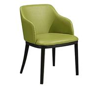 NGDFGR Modern Leather Dining Chairs Set Of 2 For Kitchen Office Reception Room Beige,Green
