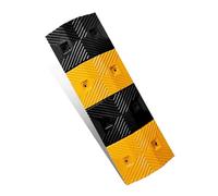 NGDFGR Rubber Speed Bump,Combinable Length Speed Limit Pad,Modular Driveway Speed Bumps,Eye-Catching Car The Way Slope Pad For Road,Black+Yellow,100X35X7Cm,Black+yellow-100x35x5cm