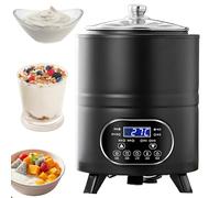 NGDFGR Yogurt Maker Machine For Home & Commercial, 12L Large Capacity With Automatic Temperature Control And Timer, Fermentation System For Creamy Homemade Yogurt,Black 8l