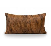 NGF Genuine Cowhide Lumber Pillows Cushion Cover - Leather Hair on 12' x 22' Throw Pillow - Handmade Leather Cushion Case with Hidden Zipper for The Living Room (Brindle, 12" x 22" Inches)
