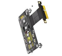 NGFFs M Slot NVME HDDs To PCIExpress PCIE3.0 4 Converters Adapter Card With Fast Speed Extension Cable SSDs Cooling Fan