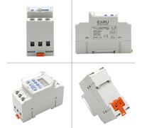 NGFPQQDDT 15A 30A Type Din Rail 2 wire Weekly 7 Days Programmable Digital TIME SWITCH Relay Timer Control AC 12V 24V 48V 220V 230V(30A,1NO 24V AC DC)
