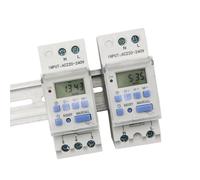 NGFPQQDDT Electronic Weekly 7 Days Programmable Digital TIME Relay Timer Switch Control AC 220V 230V 12V 24V 48V 16A Din Rail Mount THC15A(30A,1NO 12V AC DC)
