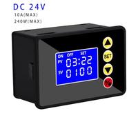 NGFPQQDDT Programmable Digital Timer Switch Relay Control DC 12V 24V AC 110V 220V Time Controller Delay Relay Cycle On/Off(DC 24V)
