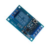 NGFPQQDDT Single Key Bistable Relay Module 5V/12V One Key Car Modification Start-Stop Self Locking Switch, for(12V)