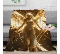 NGGADIWEG 3D Printed Angel wings Bed Blanket Microfiber Ultra Warm Thermal Bedding Soft Fantasy divine art Cosy Throw Machine Washable No Shedding for Men Women Kids Households 60x80inch(150x200cm)