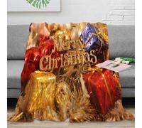 NGGADIWEG 3D Printed Christmas decor Cozy Throw Blanket Microfiber Warm Soft Bedding Cosy Festive holiday 3 Bed Blanket Anti Static No Shedding for Men Women Couples 80×90inch(200x230cm)