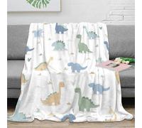 NGGADIWEG 3D Printed Dinosaurs Bed Blanket Microfiber Soft Cosy Bedding Warm Cartoon kids design Warm Blanket Breathable All Season for Homeowners Renters Adults 70×80inch(180x200cm)
