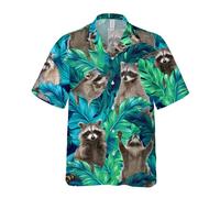 NGGBBDYGB Funny Horse Hawaiian Shirts for Men Women, Love Horse Racing Hawaiian Summer Short-Sleeve Casual Relaxed-Fit Button-Down