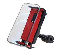 NGHEY 360 ° Adjustable Stand Compatible with 4-11 Inch Phones SND Tablets, Featuring A Powerful Bayonet and Silicone Pad, Perfect for Road Trips, Movies, and Games in The Car (Red)