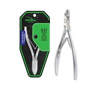 Nghia Professional Cuticle Nipper - D-07, Stainless Steel Precision Nail Tech Nipper with Grey Plated Jaw, Lap Joint, and Double Spring - Available in 3 Jaw Size